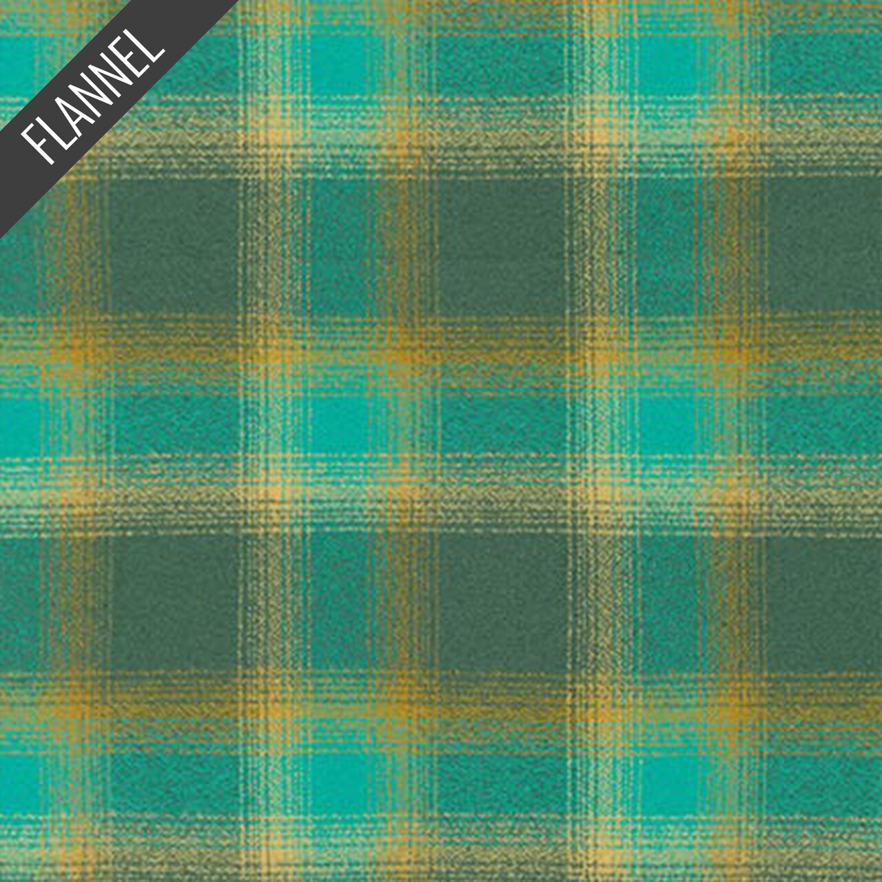 Mammoth Radiant Plaid Flannel in Lagoon (srkf-14887-71) | Yarn Dyed Flannel | RK House of Flannel | Robert Kaufman